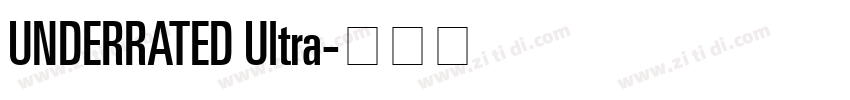 UNDERRATED Ultra字体转换